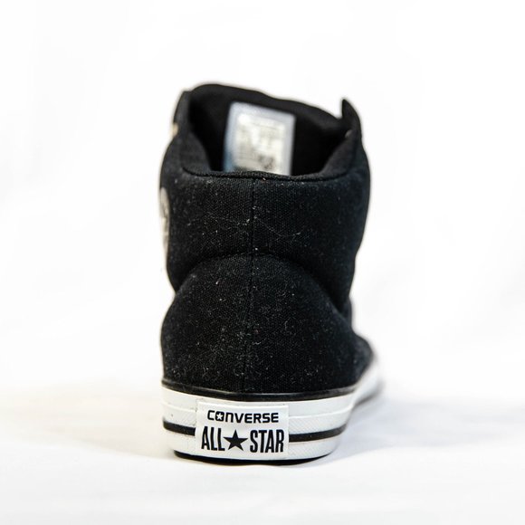 Converse Chuck Taylor All Star High Street Black High Top Big Kid Shoes Size 4 - Picture 4 of 12